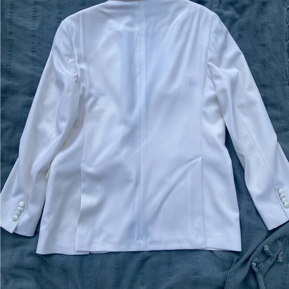 Light Ivory Custom Joseph Abboud Tuxedo Jacket Coat Size 40R Slim fit - Picture 5 of 7